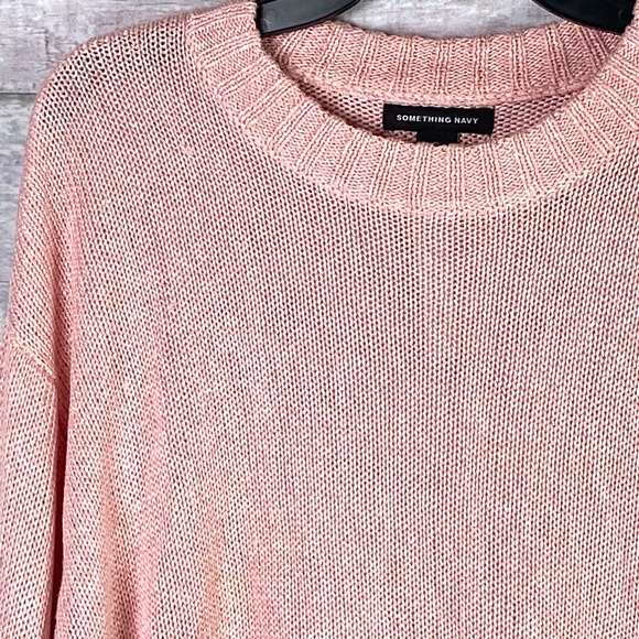 SOMETHING NAVY Subtle Sheen Sweater in Pink Gem - Picture 4 of 9